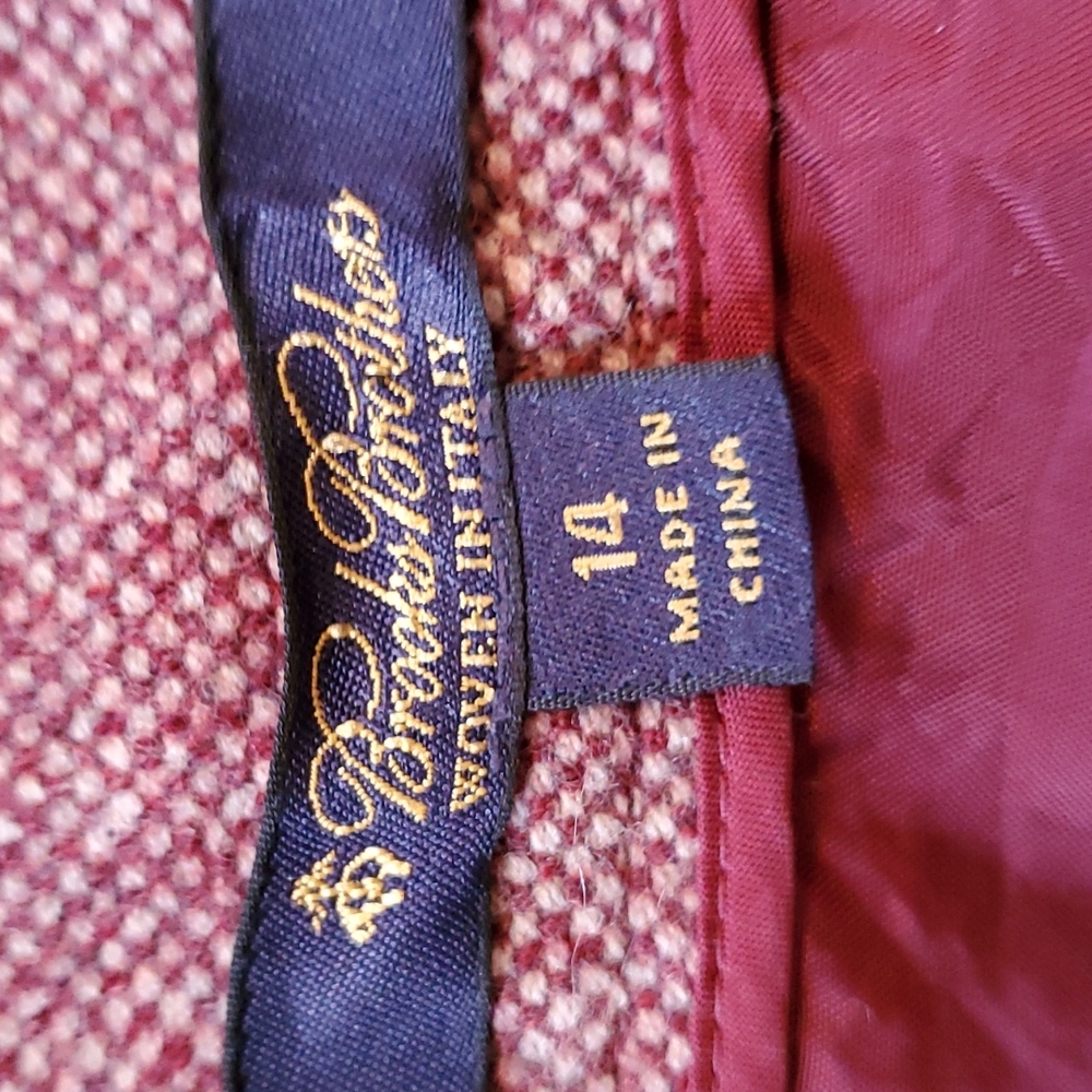 Brooks Brothers, wine colored pencil skirt - Picture 7 of 8